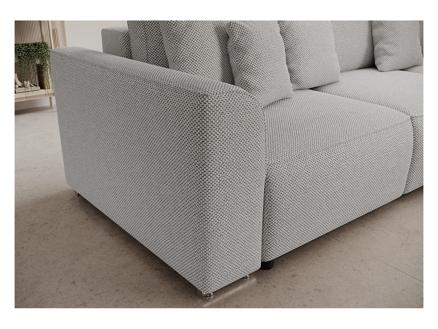 BEDANTE Ecksofa mit Schlaffunktion GUSTO U Curio 80