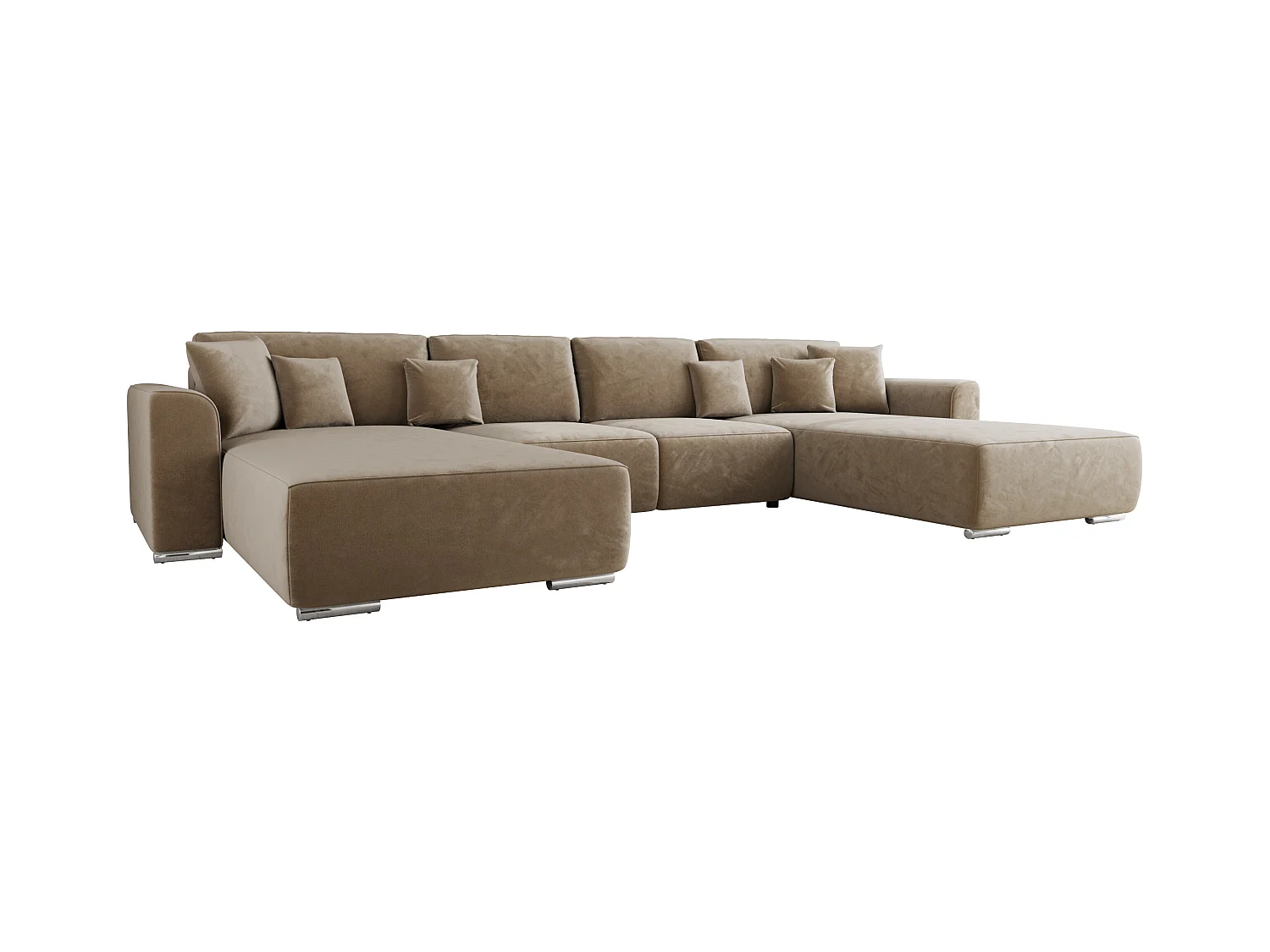 BEDANTE Ecksofa mit Schlaffunktion GUSTO U Monolith 09