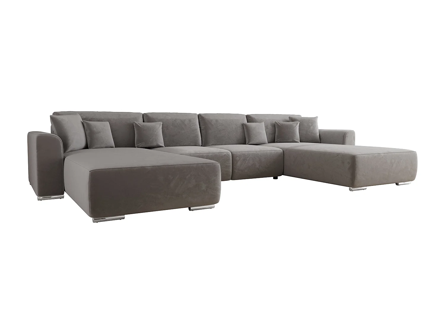 BEDANTE Ecksofa mit Schlaffunktion GUSTO U Monolith 85
