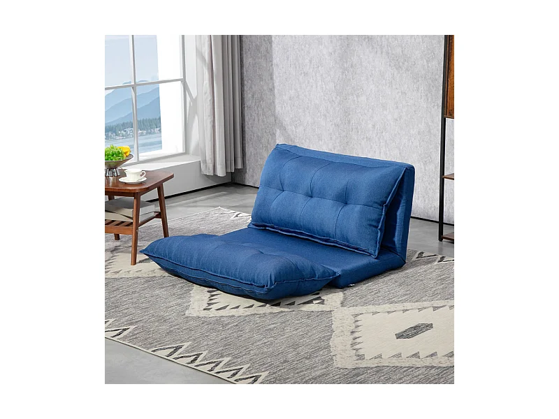 Chauffeuse inclinaison dossier réglable 13 positions - tissu lin