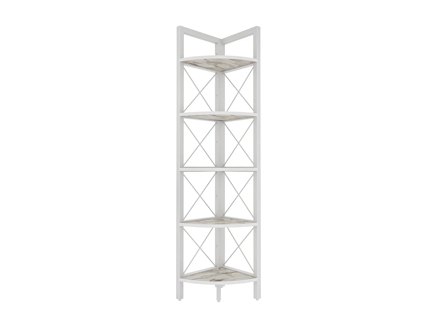 Estante branca moderna, 160 cm de altura, 30,5 cm de largura, 33 cm de profundidade | Painel de partículas 100% revestido de melamina, 18 mm