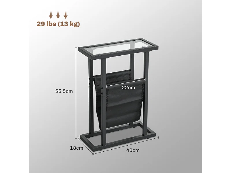 Table d’appoint COLMAR noire 