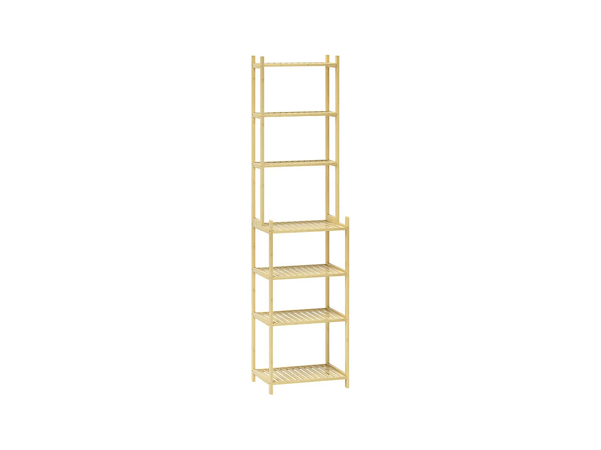 Etagère salle de bain 7 niveaux ELIZA bambou