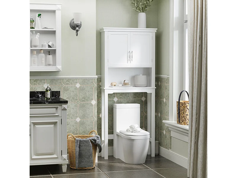 Meuble WC dessus de toilette PARDY blanc