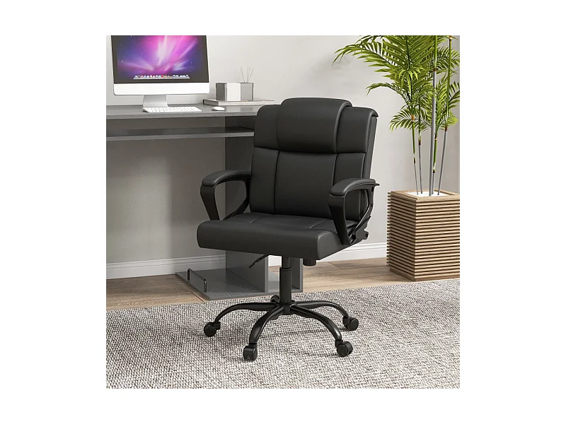 Chaise de bureau manager BATES noire