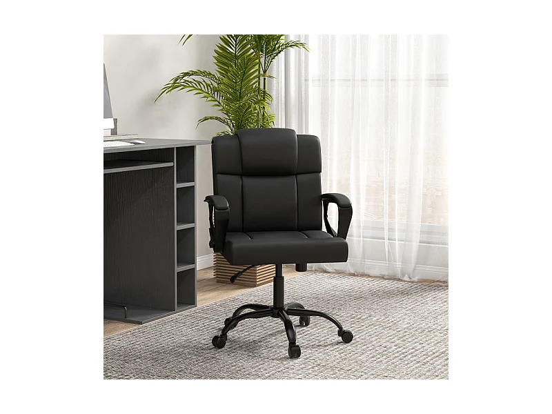 Chaise de bureau manager BATES noire