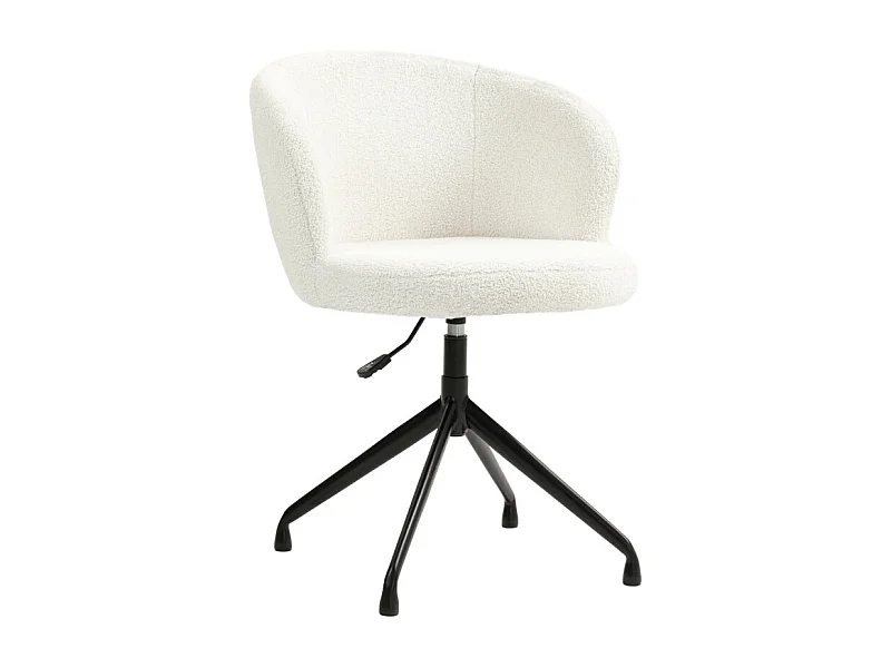 Chaise de bureau LANA blanc crème