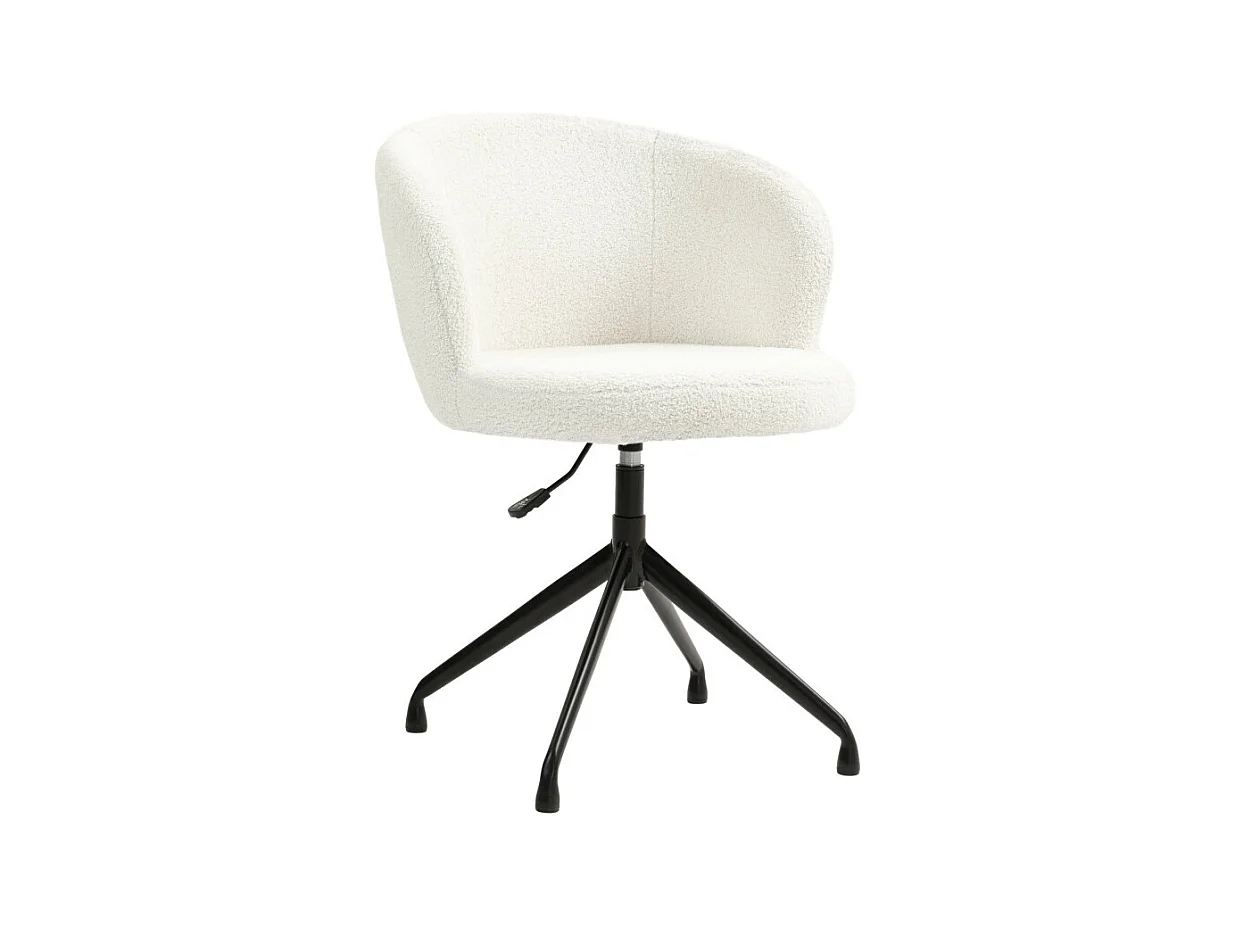 Chaise de bureau LANA blanc crème