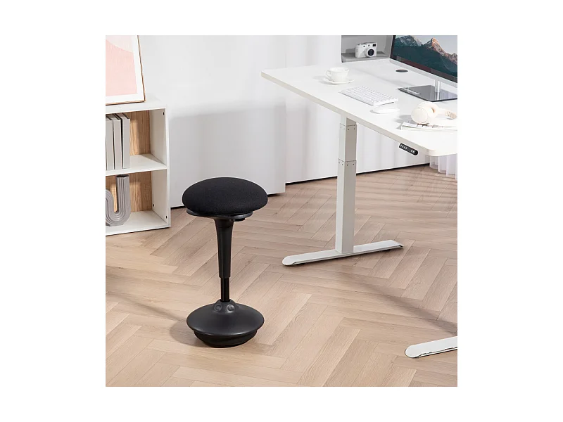 Tabouret oscillant ergonomique PLAYTON noir