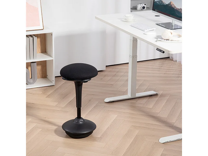 Tabouret oscillant ergonomique PLAYTON noir