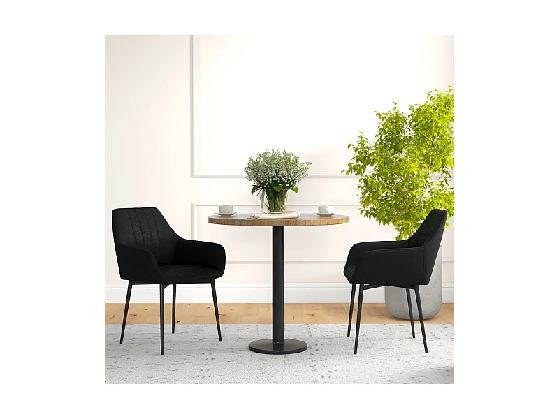 Lot de 2 chaises design EBONY noires