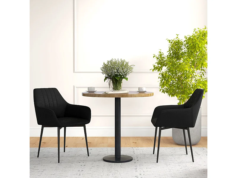 Lot de 2 chaises design EBONY noires