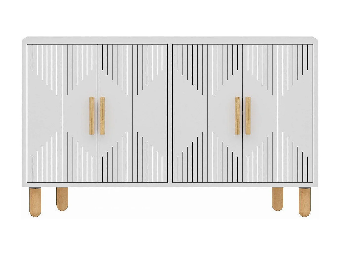 Aparador – 120 cm x 73,6 cm x 29,6 cm – Blanco – Tablero de partículas