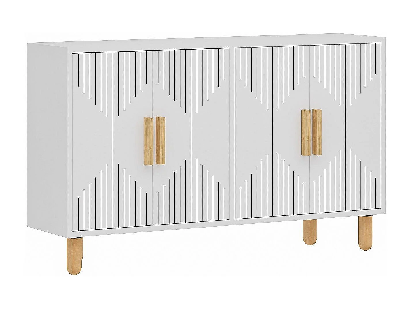 Aparador – 120 cm x 73,6 cm x 29,6 cm – Blanco – Tablero de partículas
