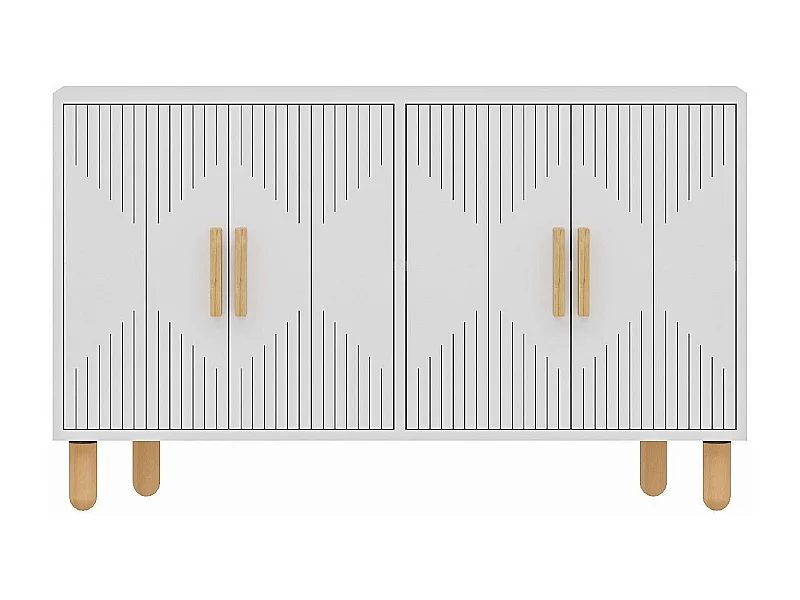 Aparador – 120cm x 73.6cm x 29.6cm – Branco – Painel de Partículas