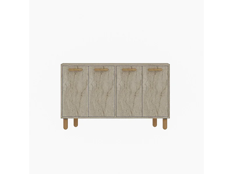 Aparador – 120cm x 73,6cm x 29,6cm – Travertino – MDF revestido com melamina