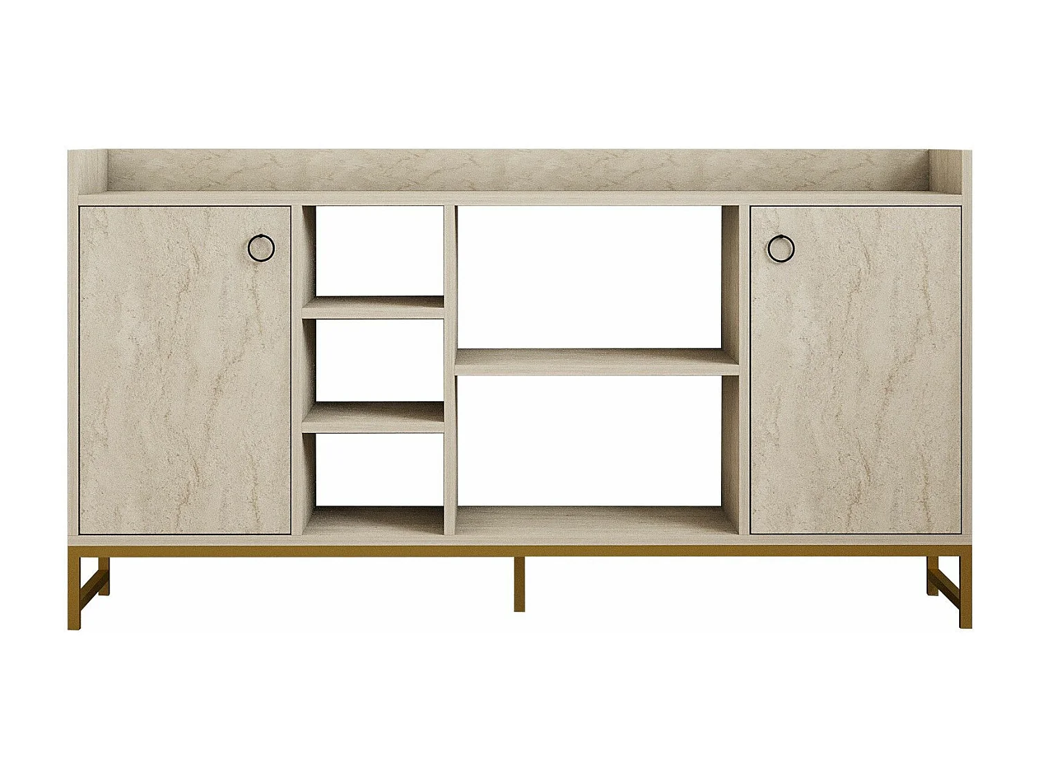 Aparador – 160 x 85 x 40 cm – Color Travertino – Tablero de Partículas