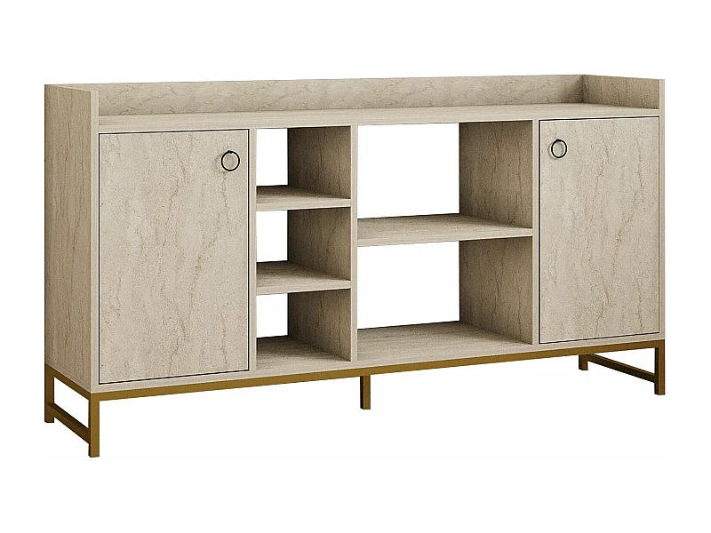 Aparador – 160 x 85 x 40 cm – Color Travertino – Tablero de Partículas