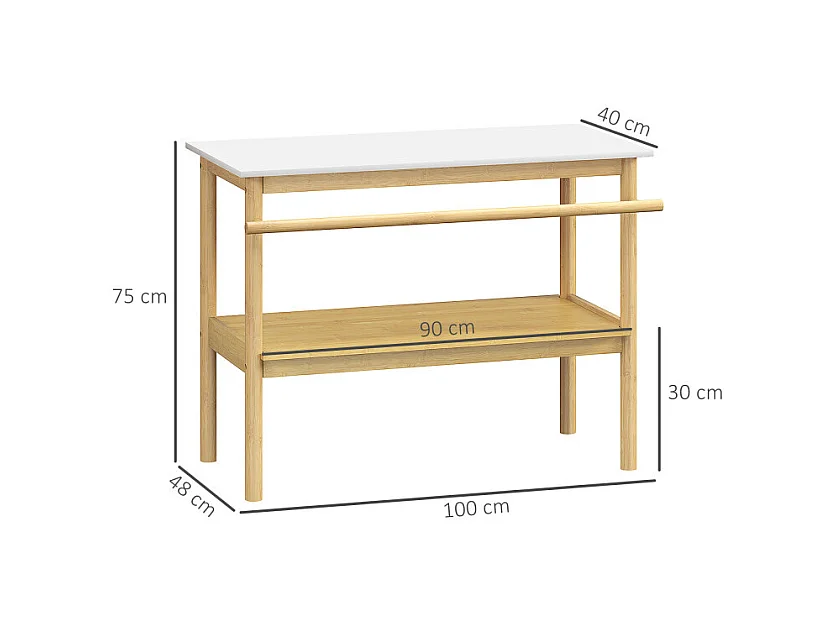 Etagère salle de bain LIMA bambou
