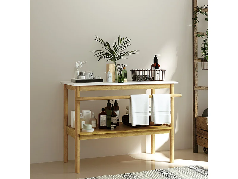 Etagère salle de bain LIMA bambou