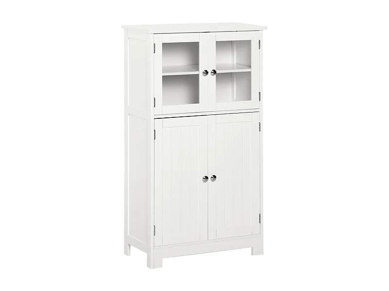 Armoire haute de salle de bains NAMAK blanc