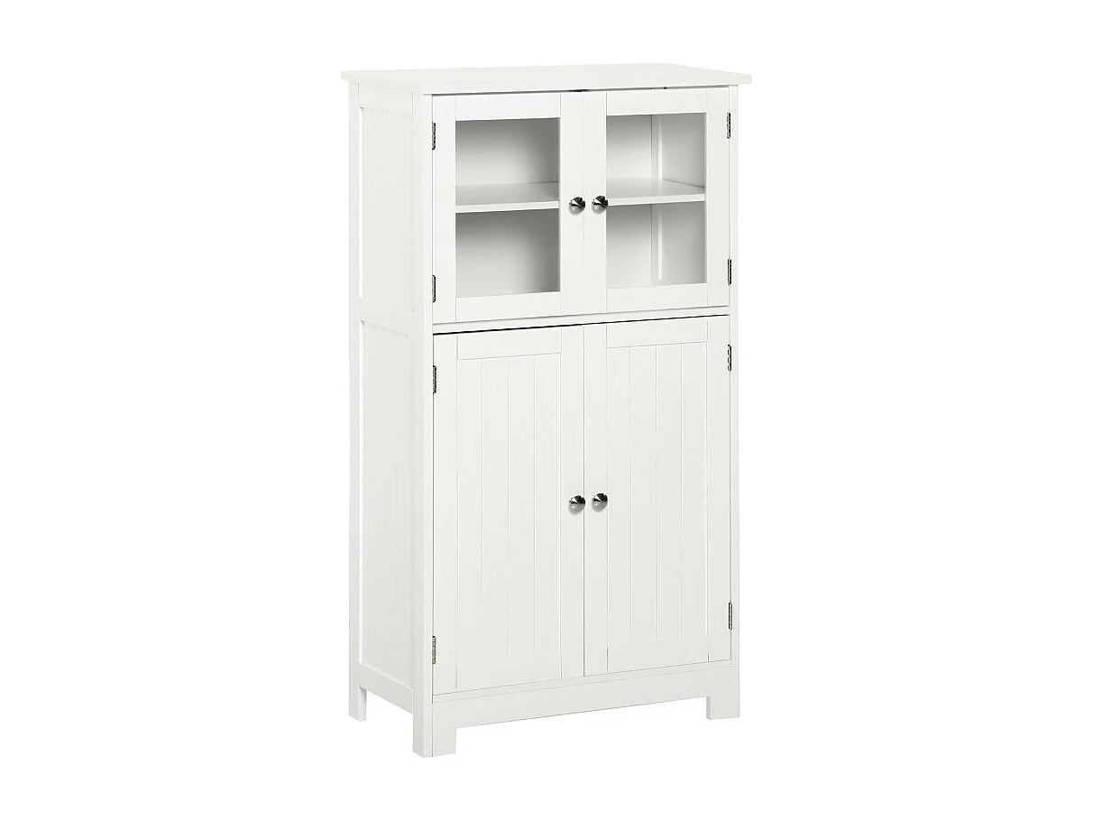 Armoire haute de salle de bains NAMAK blanc
