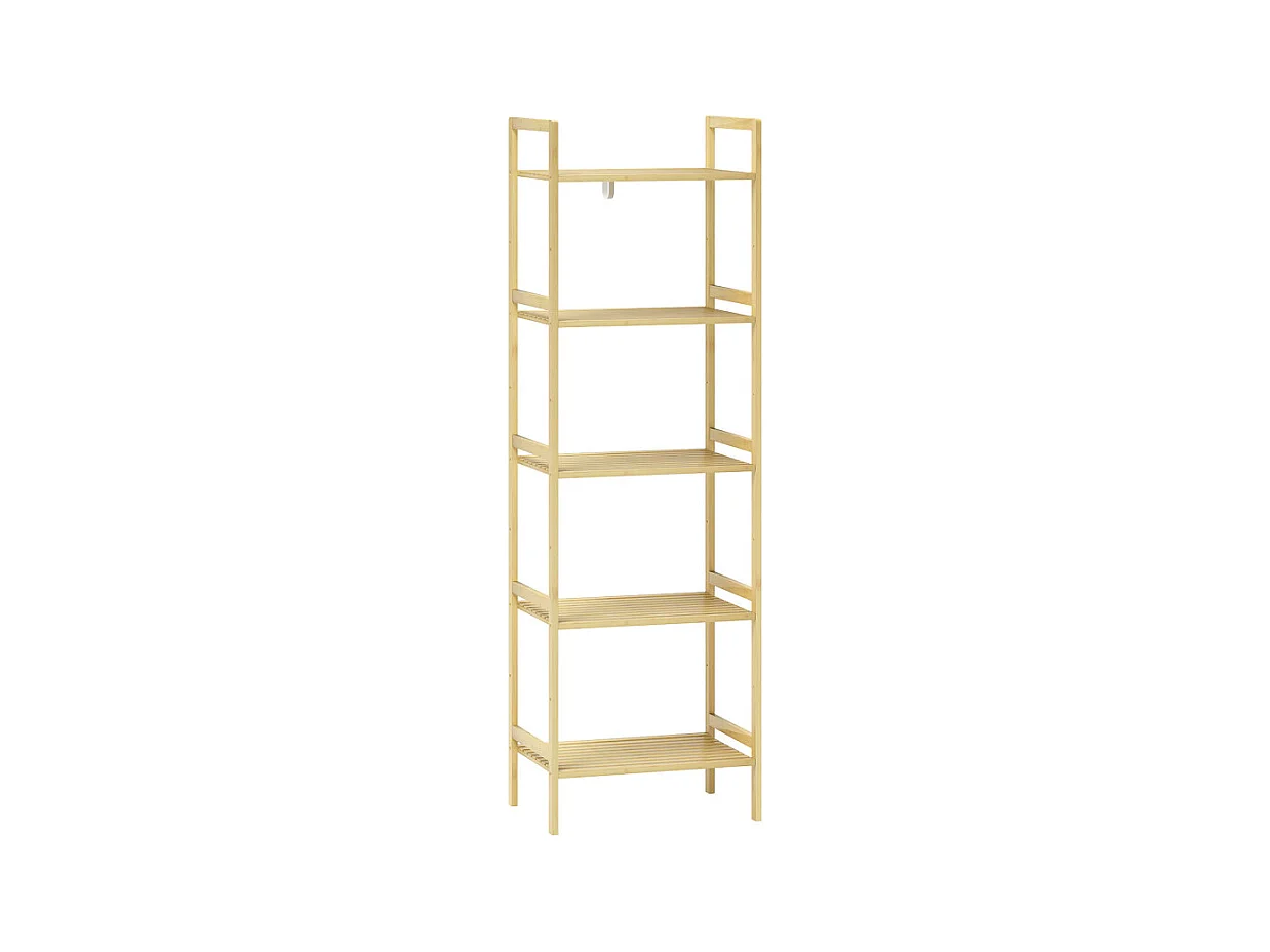 Etagère salle de bain 5 niveaux COLINA bambou