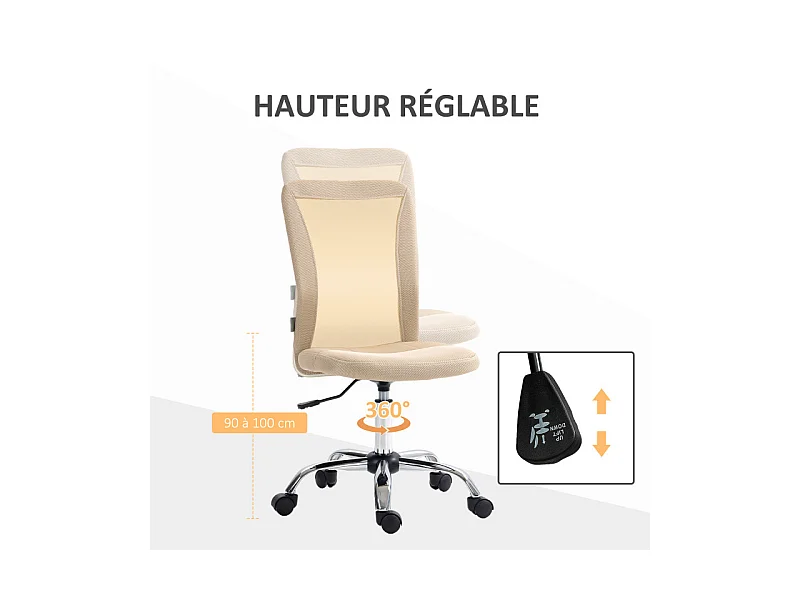 Chaise de bureau CHRISSY beige