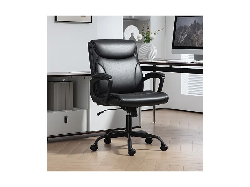 Chaise de bureau manager LORIEL noire