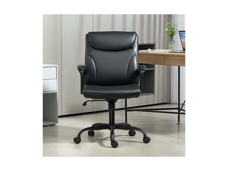 Chaise de bureau manager LORIEL noire