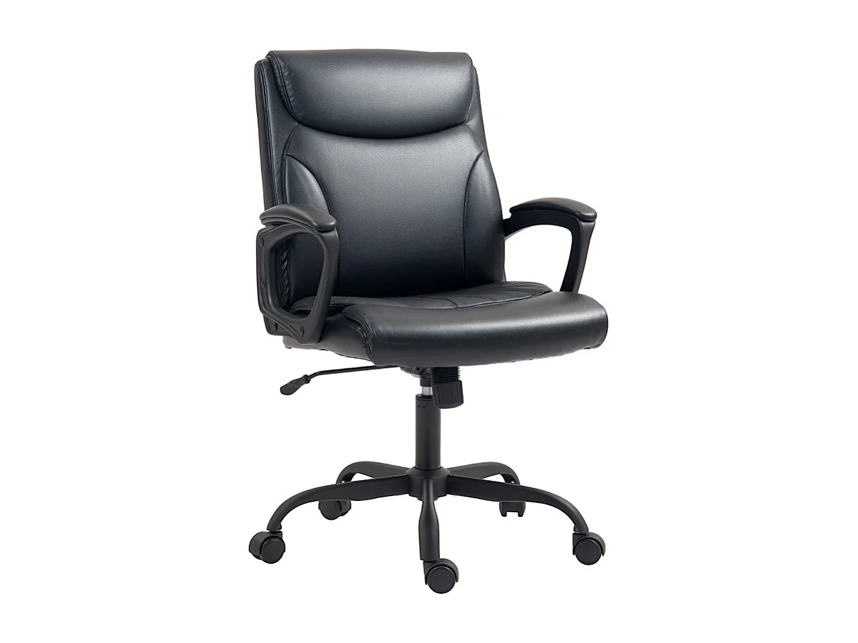 Chaise de bureau manager LORIEL noire