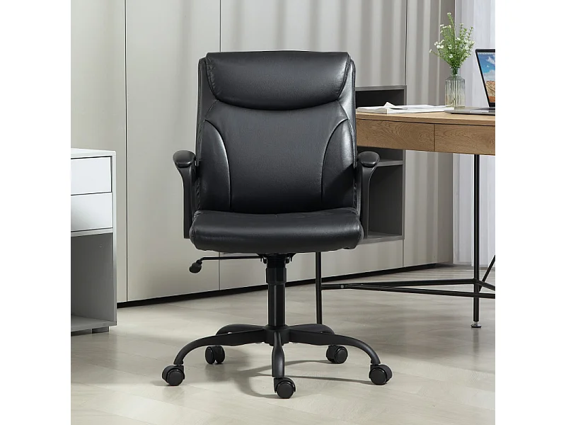 Chaise de bureau manager LORIEL noire