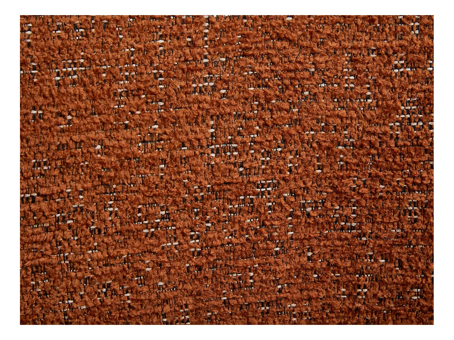 Svingbar lenestol i terrakotta chenille-stoff FEDOTE