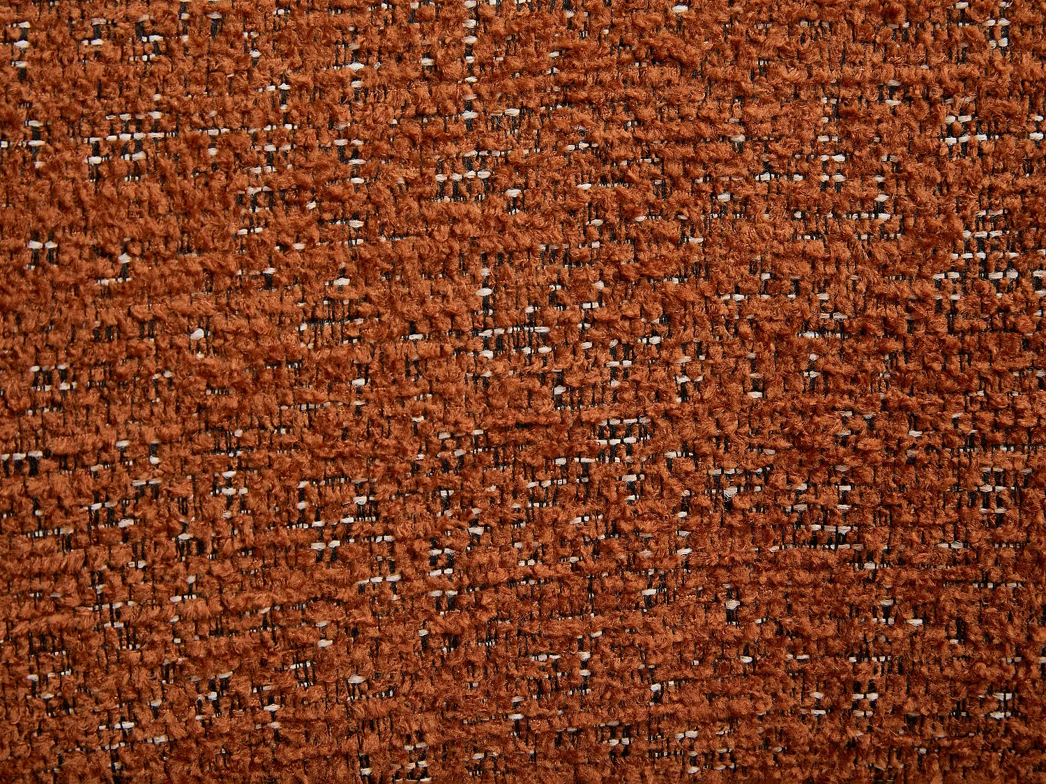 Draaiende fauteuil in terracotta chenille stof - FEDOTE