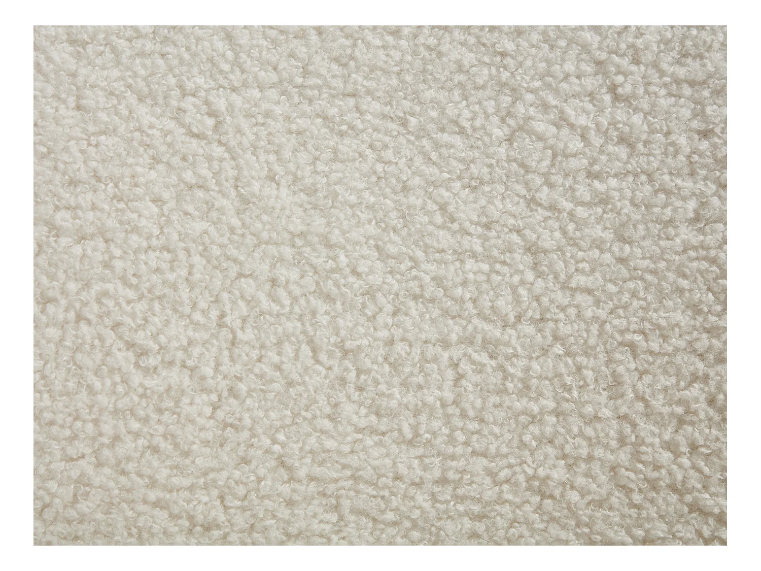 Fauteuil pivotant en tissu bouclette blanc NETALIO