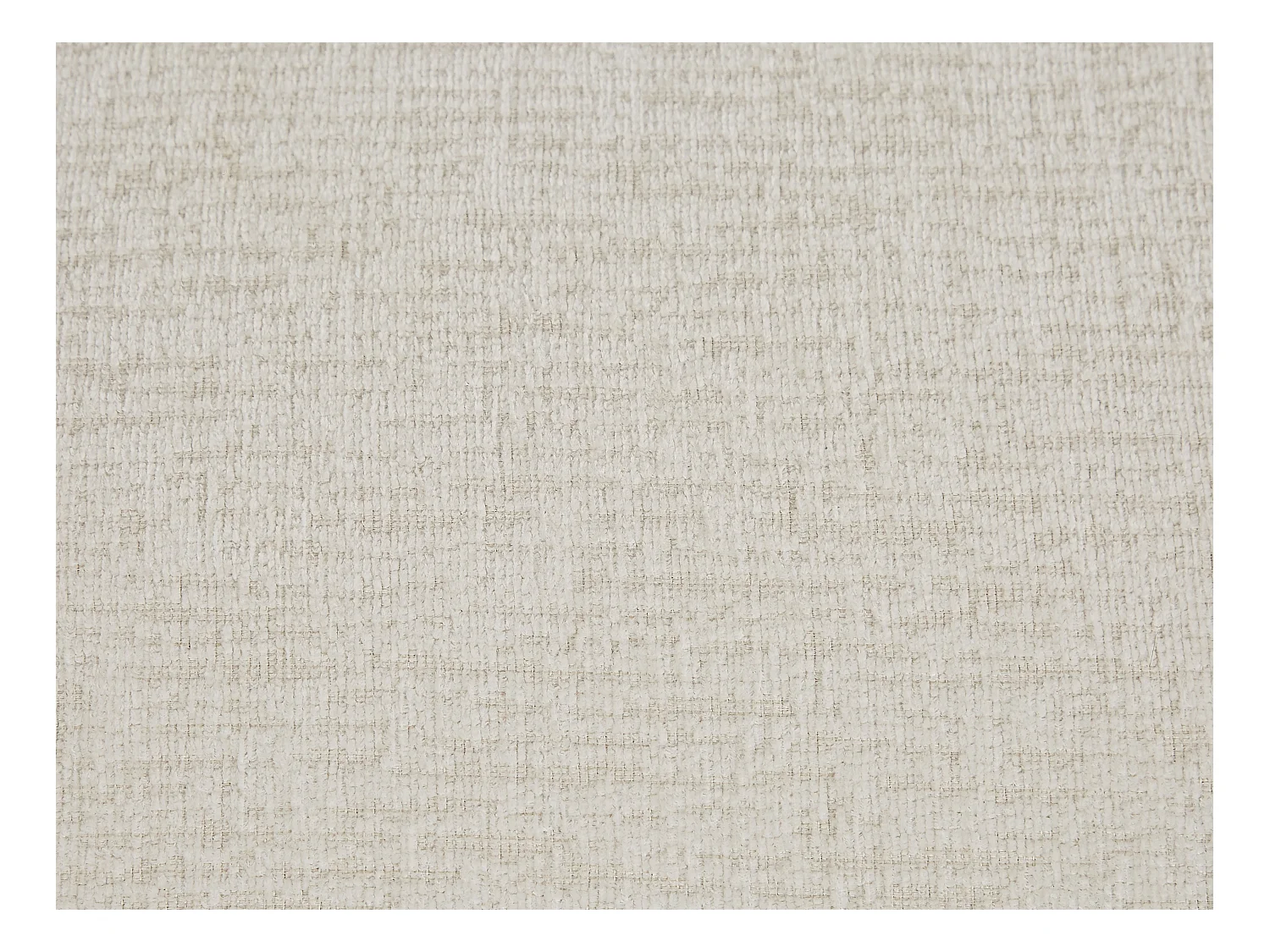Canapé d'angle droit en tissu chenille beige OVILIO
