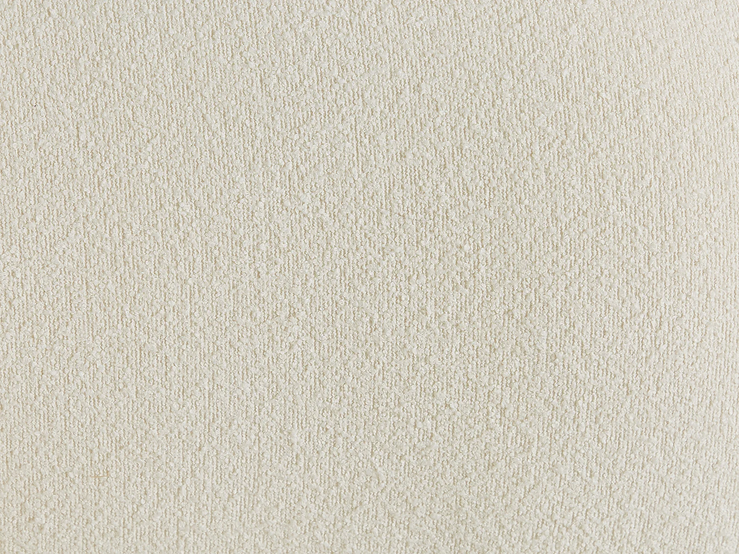 Canapé 3 places en tissu bouclette blanc LINORIA