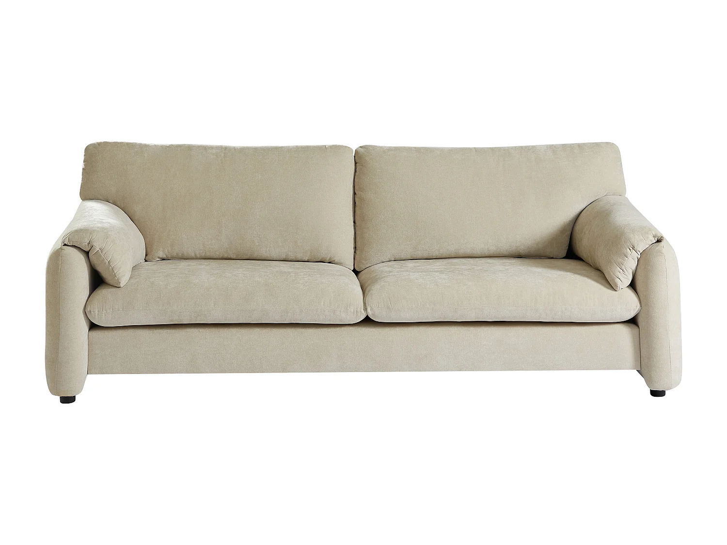 Canapé 3 places en tissu beige OPRALIO