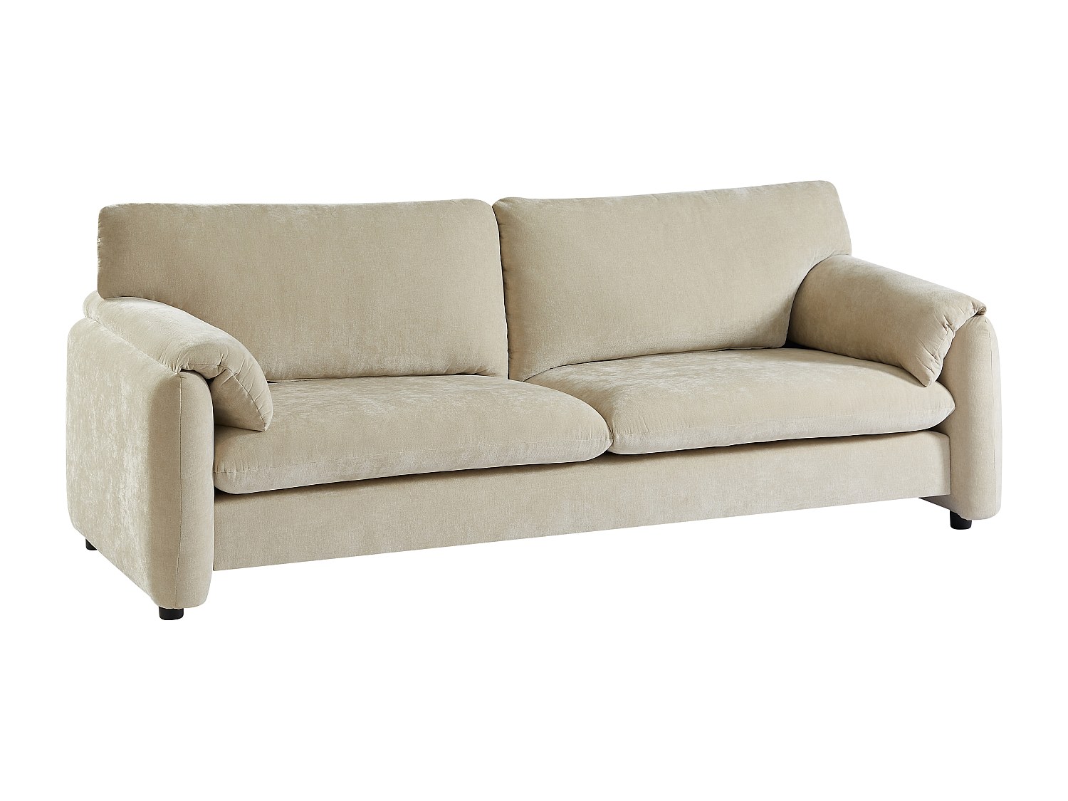 Sofa 3‑Sitzer – Stoff – Beige – OPRALIO günstig online kaufen