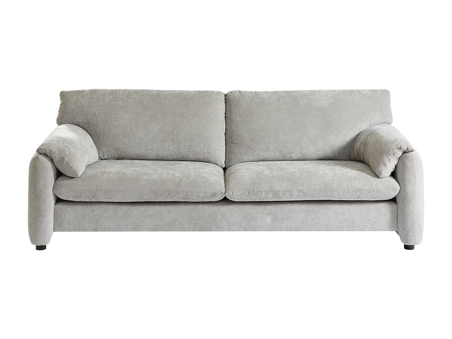 Canapé 3 places en tissu gris OPRALIO