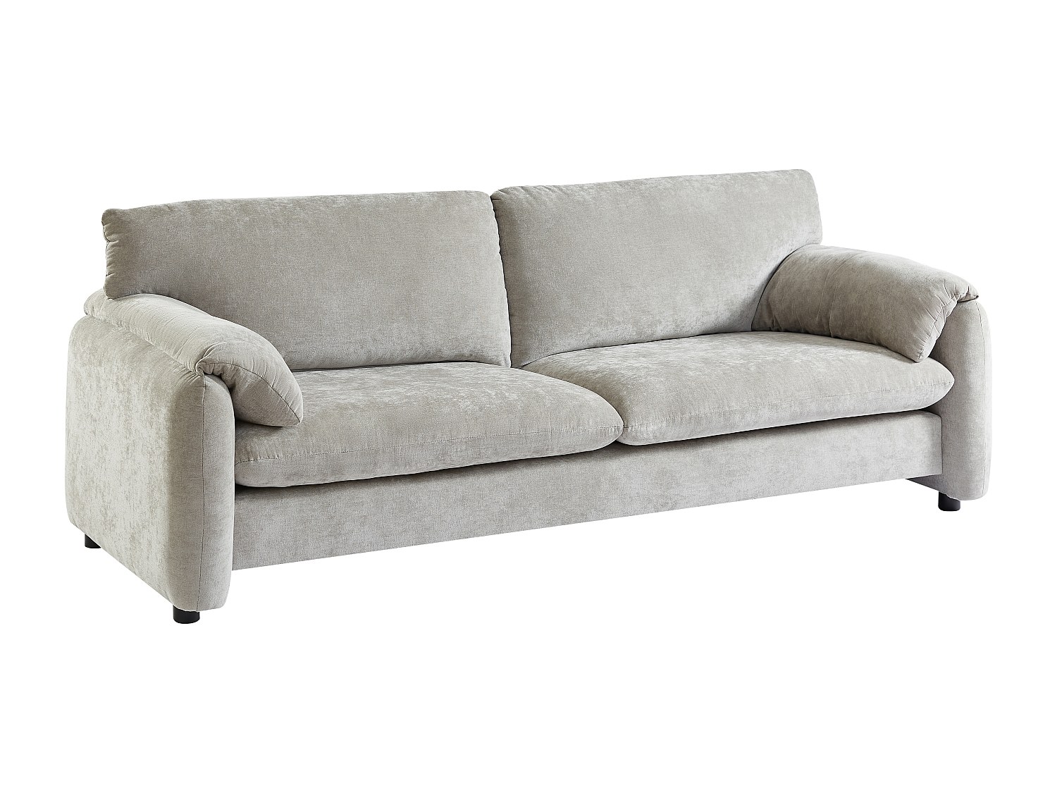 Sofa 3‑Sitzer – Stoff – Grau – OPRALIO günstig online kaufen