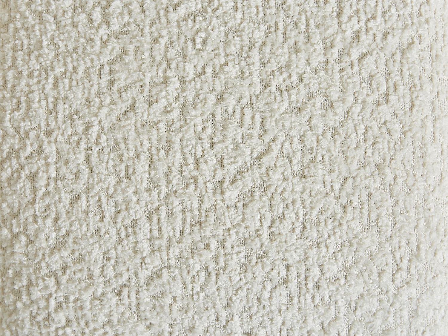 Canapé 3 places en tissu bouclette blanc cassé COLIANI