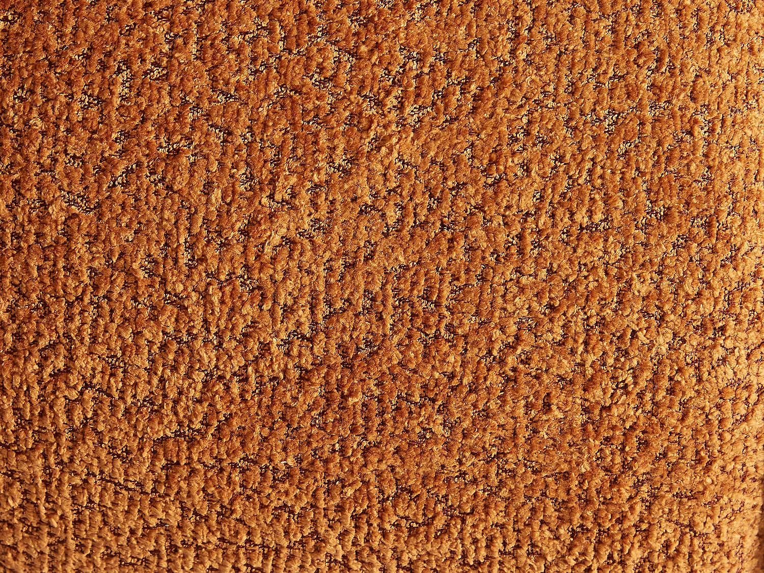 Canapé 3 places en tissu bouclette terracotta COLIANI