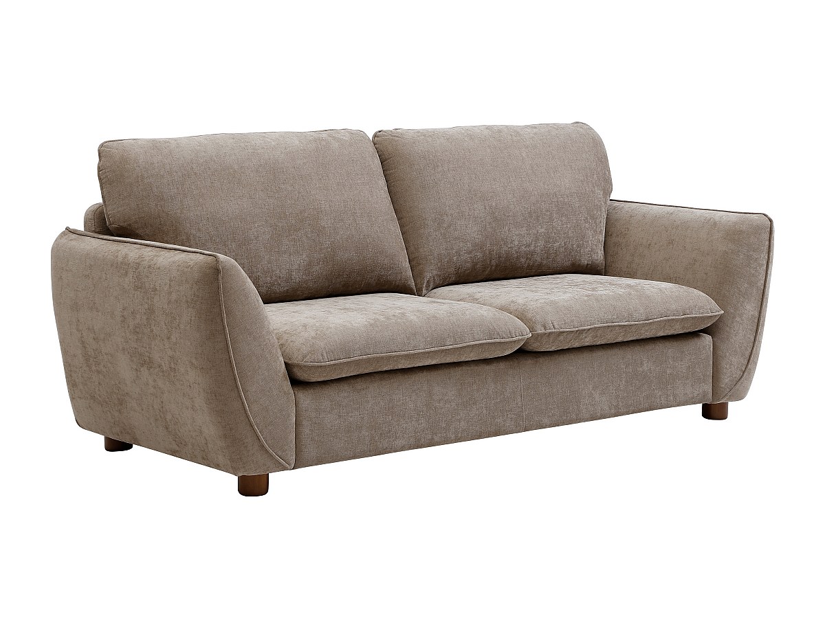 Sofa 3‑Sitzer – Stoff – Taupe – MENARDIA günstig online kaufen