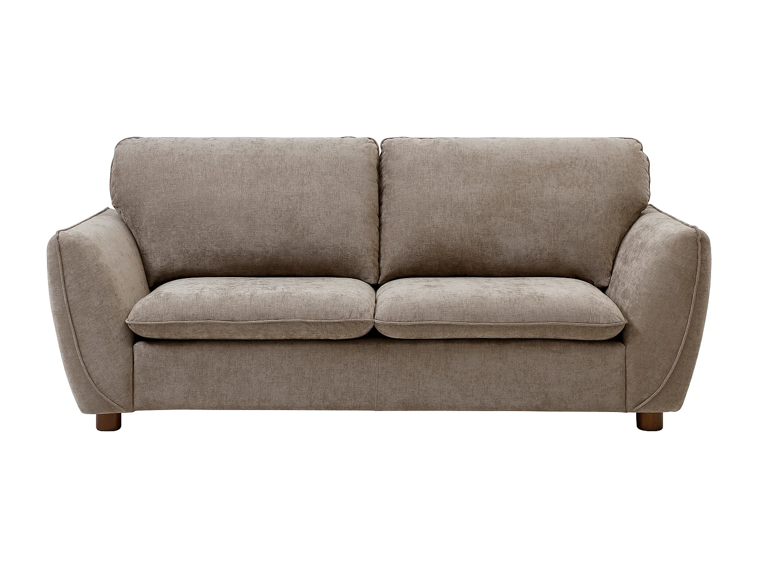 Canapé 3 places en tissu taupe MENARDIA