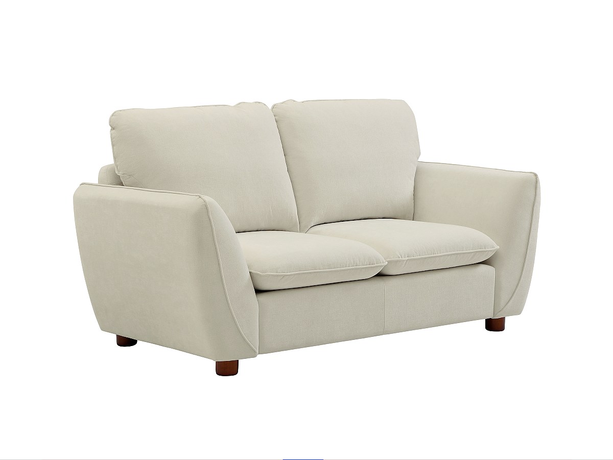 Sofa 2‑Sitzer – Stoff – Offwhite – MENARDIA günstig online kaufen