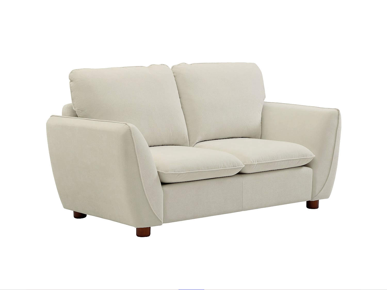 Sofa 2‑Sitzer – Stoff – Offwhite – MENARDIA günstig online kaufen