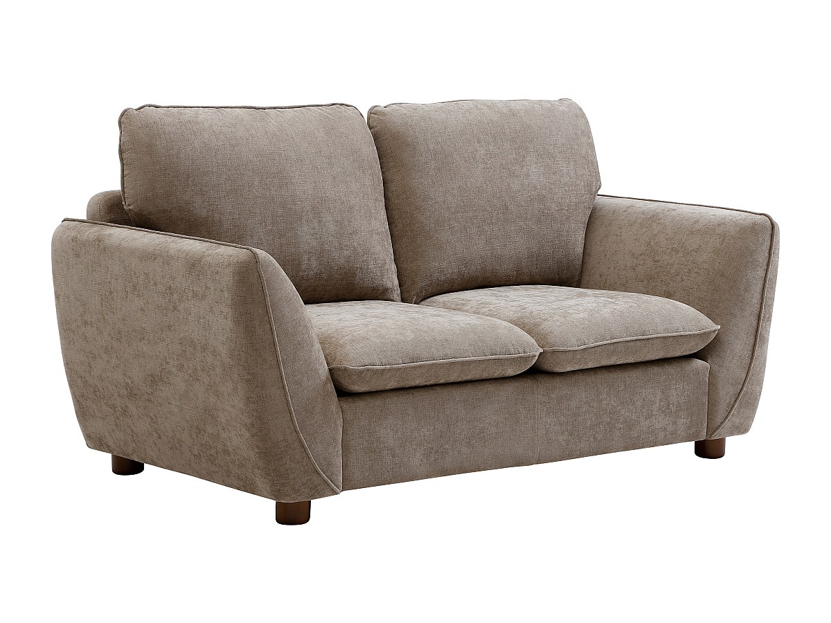 Sofa 2‑Sitzer – Stoff – Taupe – MENARDIA günstig online kaufen