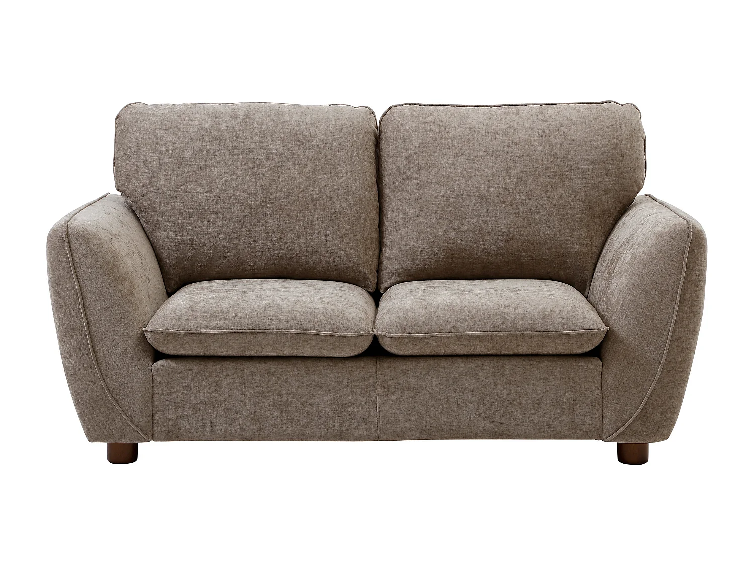 Canapé 2 places en tissu taupe MENARDIA