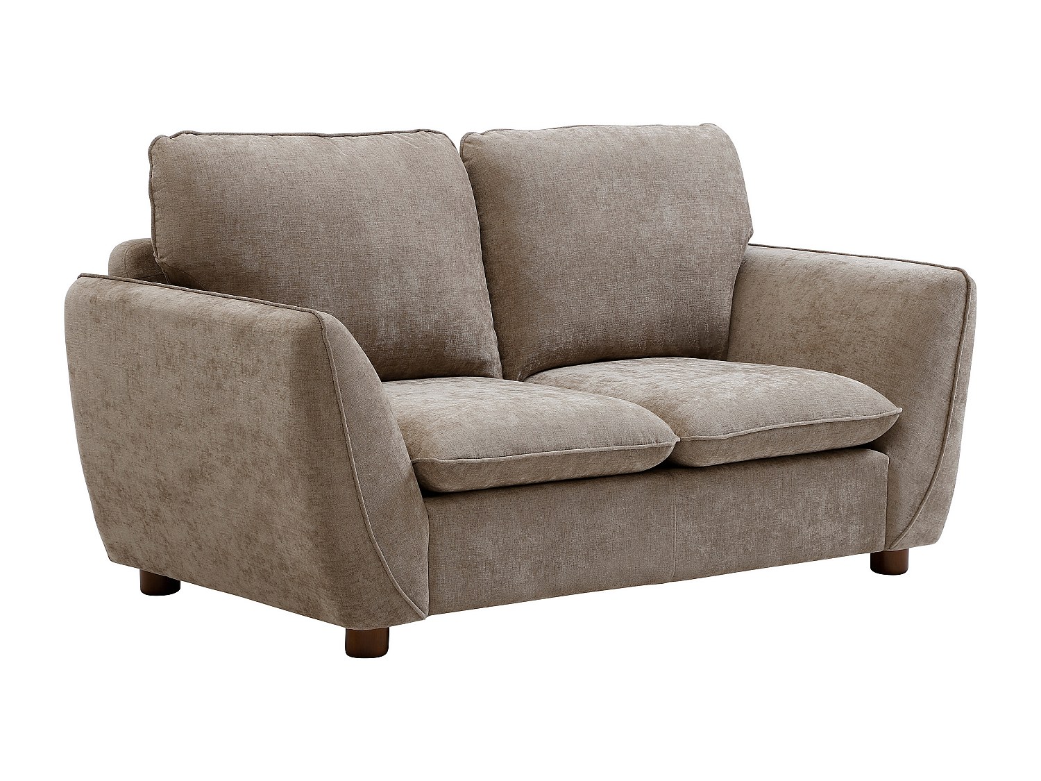 Sofa 2‑Sitzer – Stoff – Taupe – MENARDIA günstig online kaufen